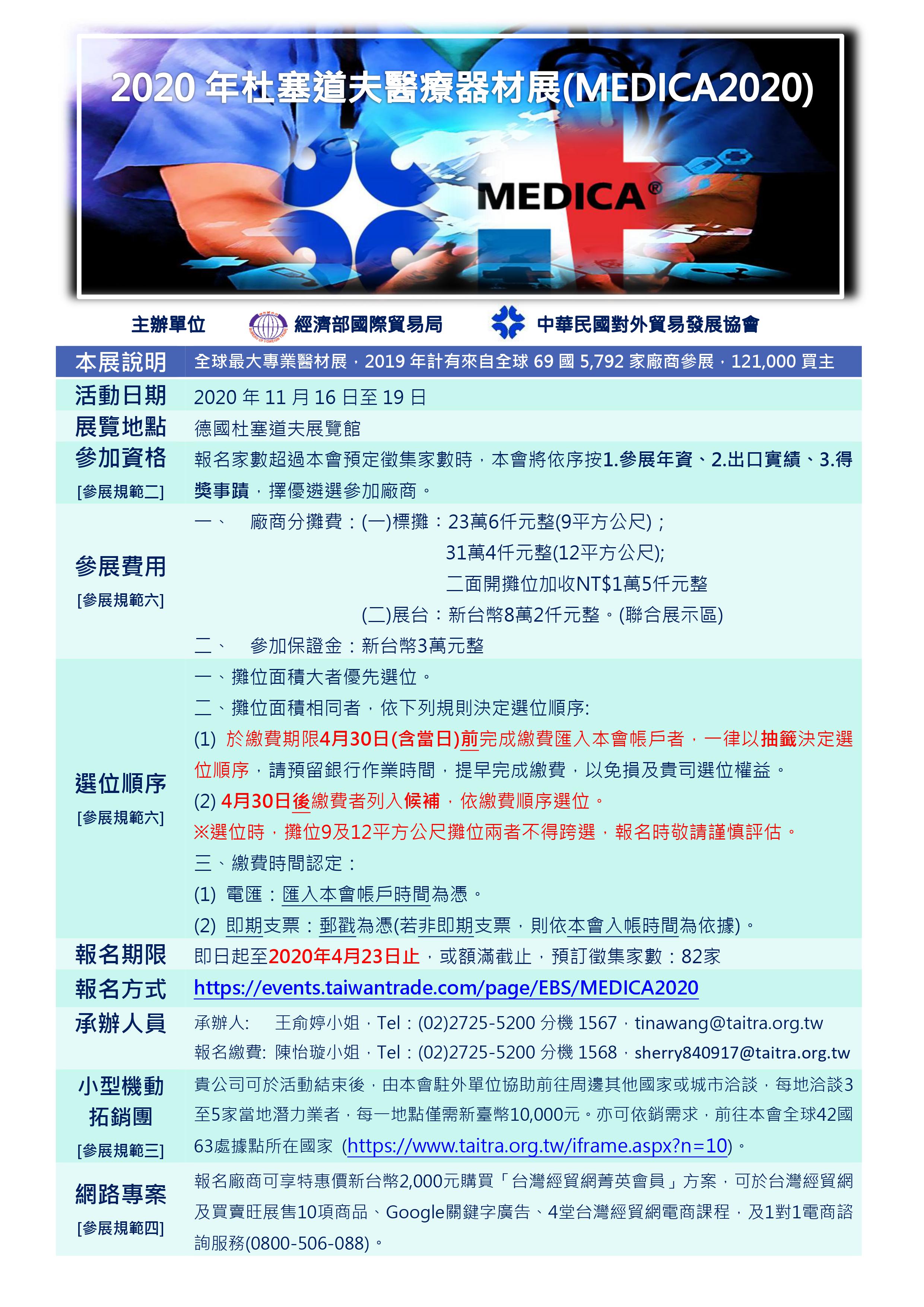 2020年德國杜塞道夫醫療器材展